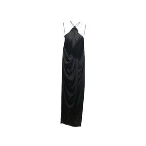 Zimmermann Black Maxi 100% Silk Halter (Size 6)